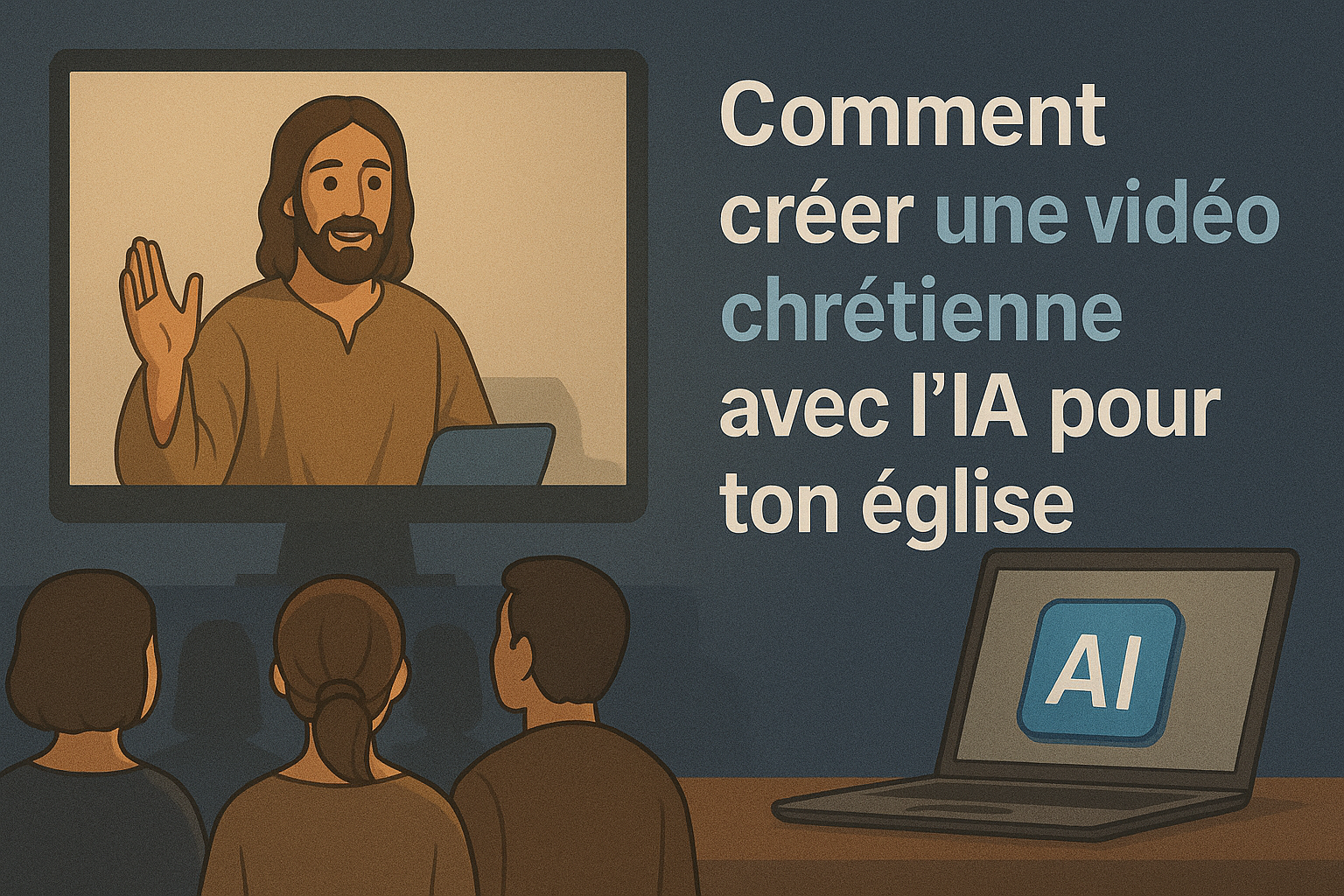 Comment créer une vidéo chrétienne avec l’IA pour ton église
