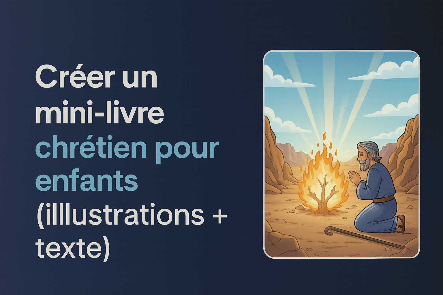 Créer un mini-livre chrétien pour enfants (illustrations + texte)