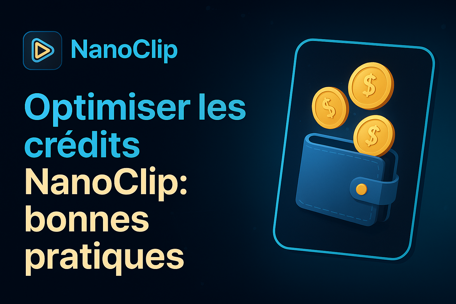 Comment optimiser tes crédits NanoClip sans perdre en qualité