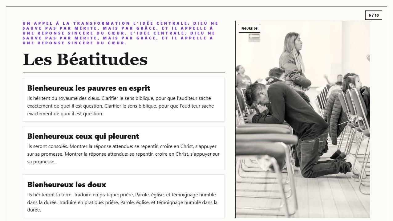 Exemple de slide de prêche en 16:9