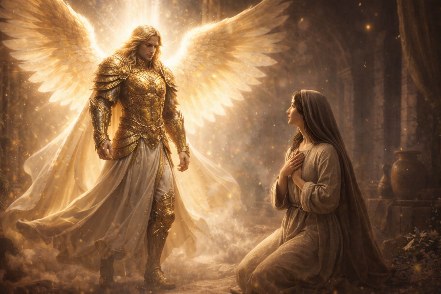 L’ange annonce à Marie — image générée