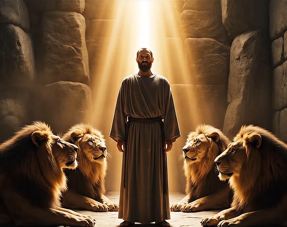 cDaniel dans la fausse aux lions